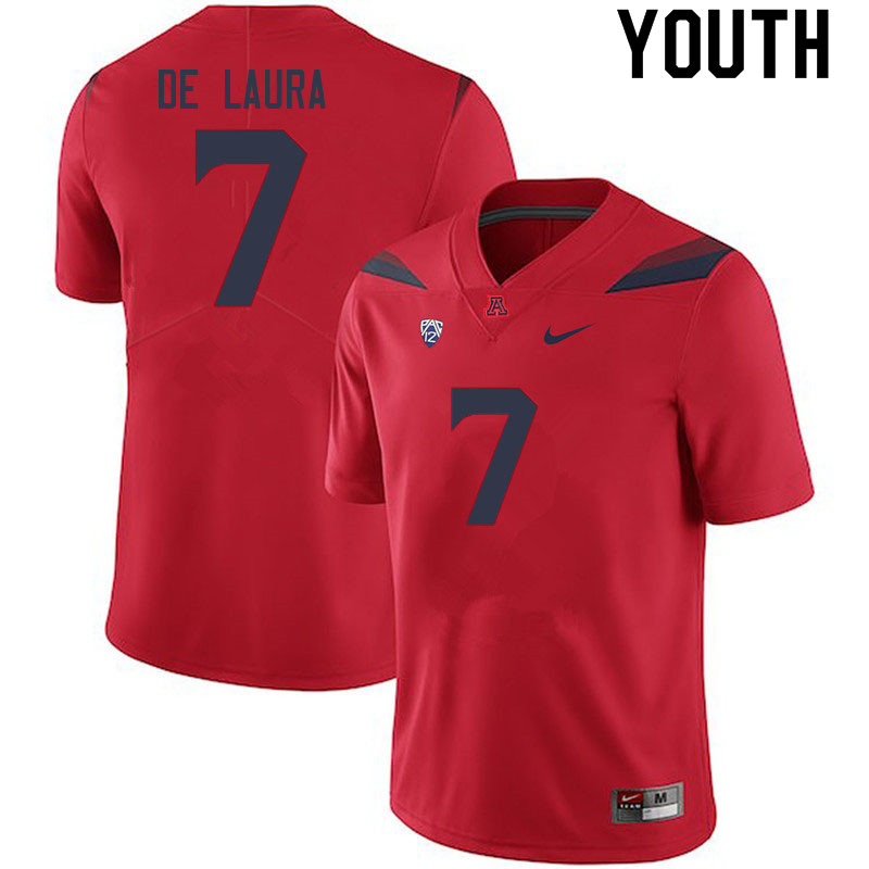 Youth #7 Jayden de Laura Arizona Wildcats College Football Jerseys Sale-Red - Click Image to Close